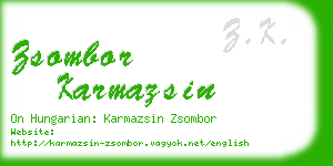 zsombor karmazsin business card